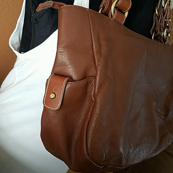 Lauren RL Leather XL Bag! CLEAN! - Picture 3 of 8